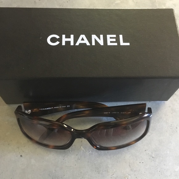 CHANEL Accessories - Chanel Tortoise Sunglasses Diamond Bling